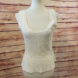 Max Mara Knitting Yarn Sleeveless Top, Size Large